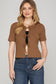 Effortlessly Refined Mocha Top