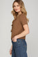 Effortlessly Refined Mocha Top