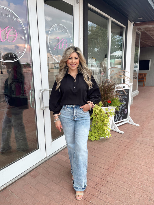 Falling in Love Leopard Blouse