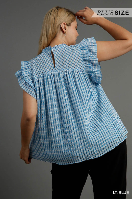 Sweet Escape Blue Blouse - Plus Size