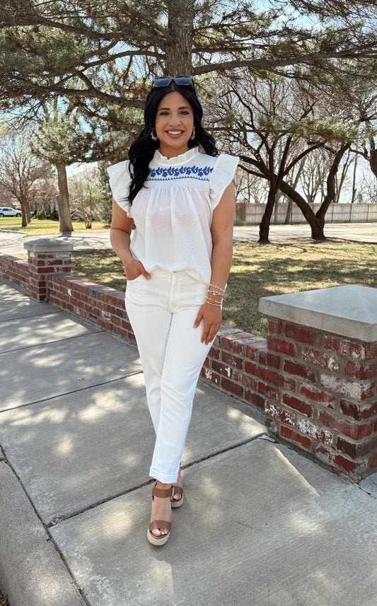 Blooming Days White Top