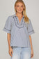 In the Hamptons Navy Blouse