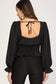 Darling Statement Black Blouse