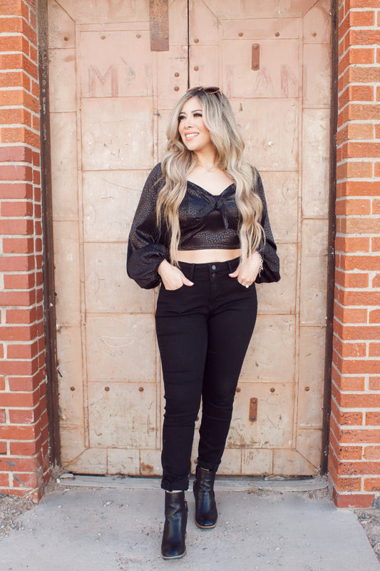 Beloved Elegance Black Top