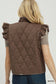 Chic Mocha Polka Dot Vest