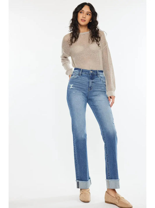 The Lilly High Rise Straight Jeans