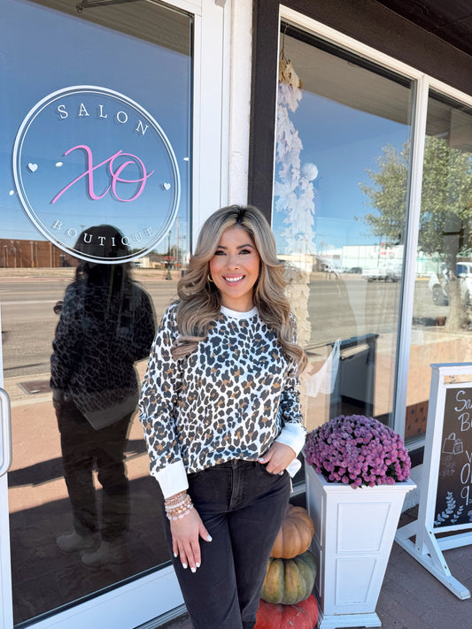 Mendy Leopard Sweatshirt