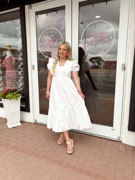 Seaside Stroll White Dress