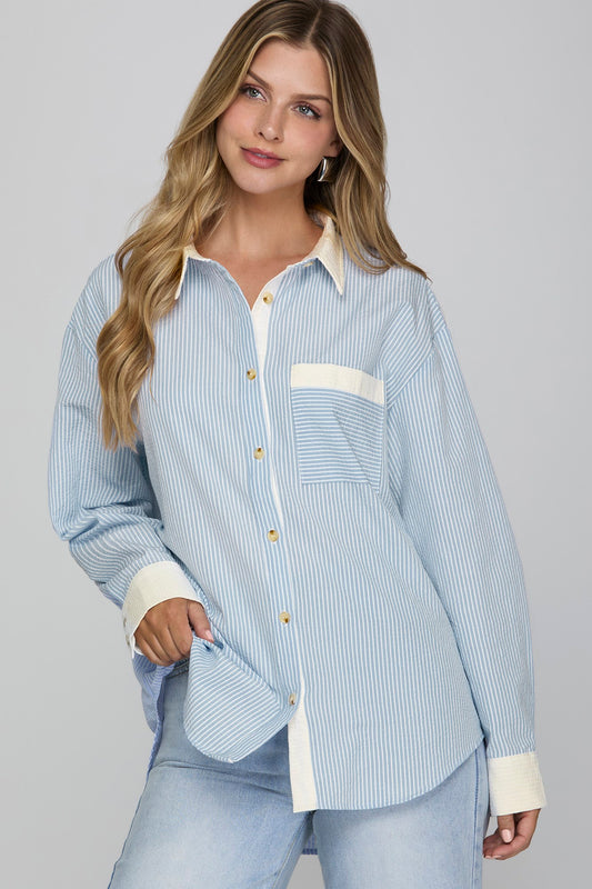 Timeless Blue Blouse