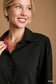 Classic Black Button Down Blouse