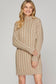 Luxe Tan Sweater Dress
