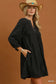 Fall Nights Black Mini Dress