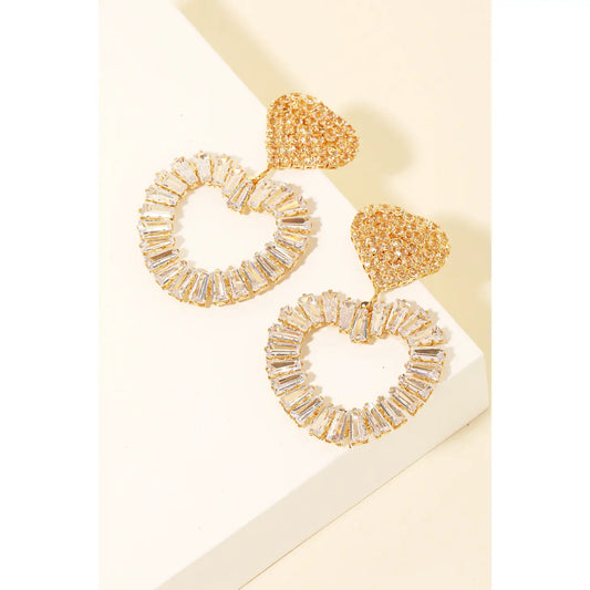Double Heart Earrings