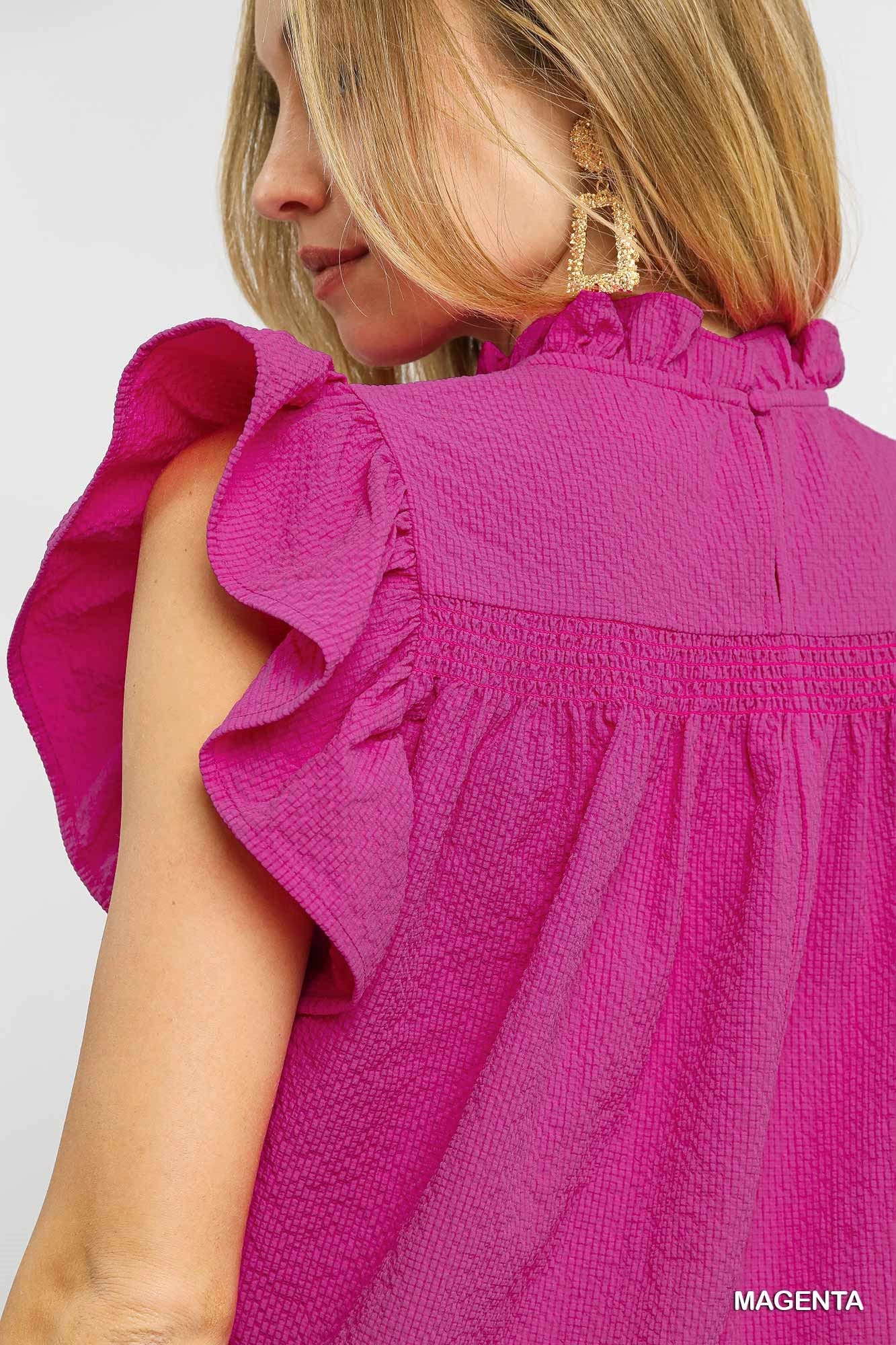 Blooming Days Magenta Top