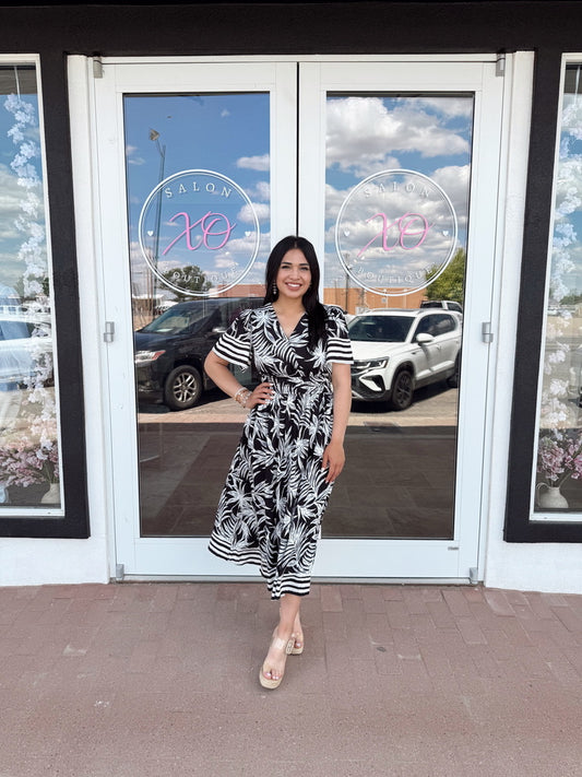 Under The Palms Black Maxi Dress