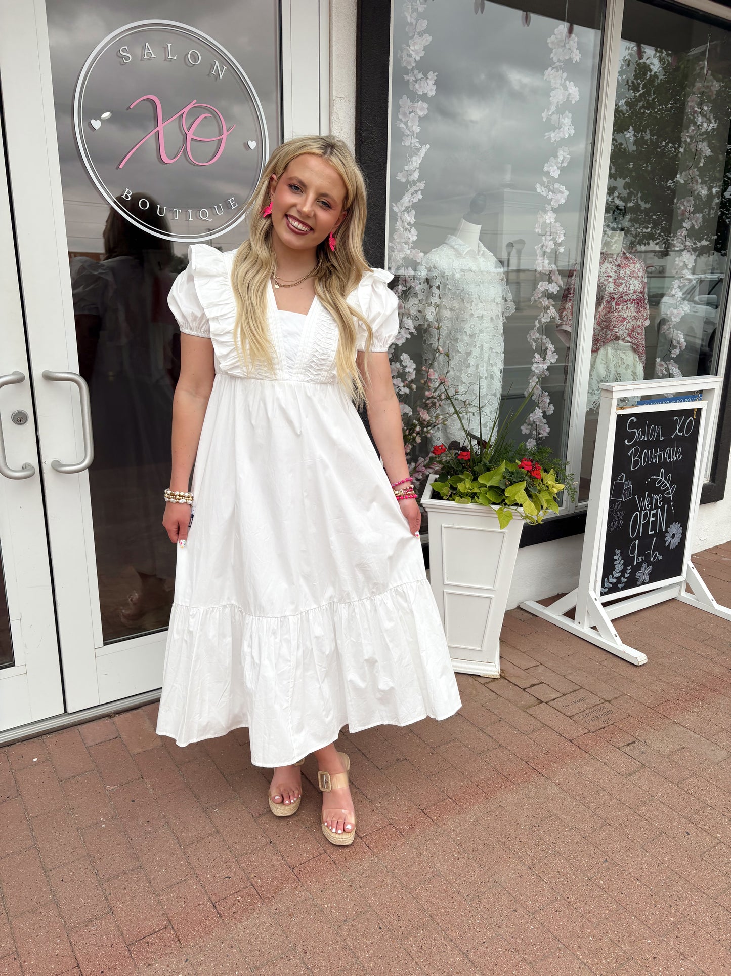 Seaside Stroll White Dress