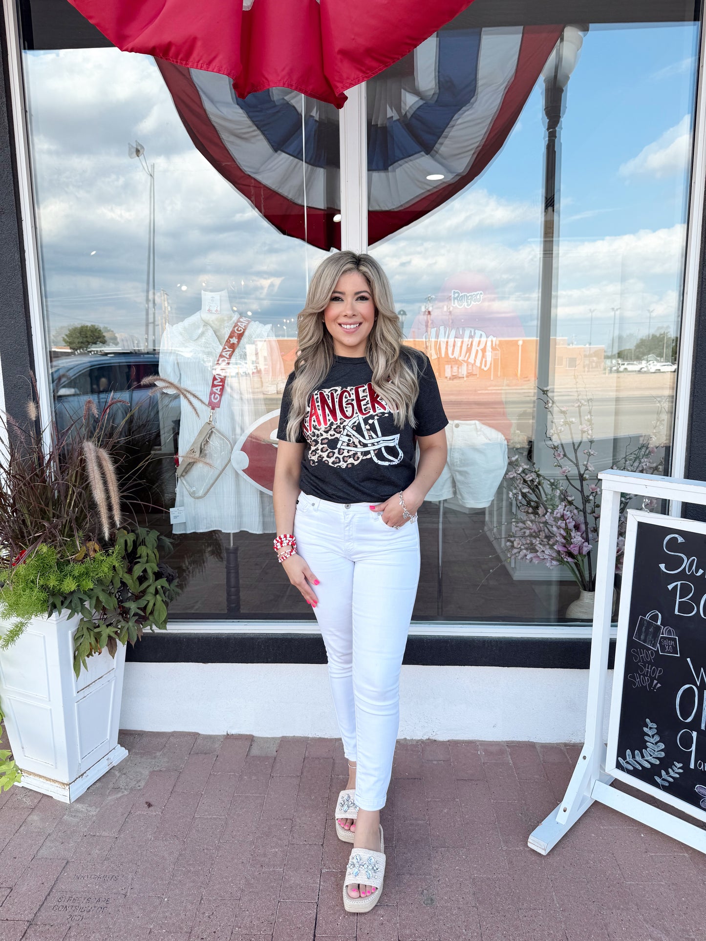 Rangers Leopard Helmet Tee