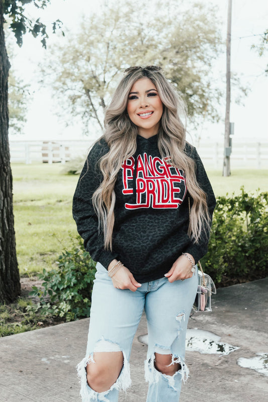Ranger Pride Leopard Glitter Sweater