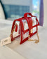 Grace Clear Bag Red