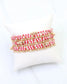 Renee Beaded Bracelet Set Red White
