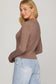 Cozy Classic Mocha Sweater Top