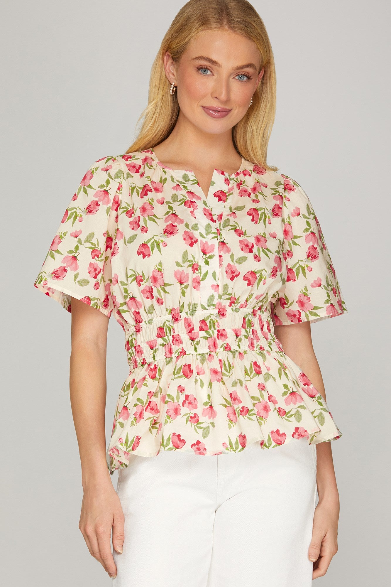 Petal Peplum Blouse