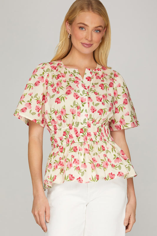 Petal Peplum Blouse