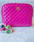 Capri Large Pouch Hot Pink Patent