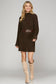 Luxe Brown Sweater Dress