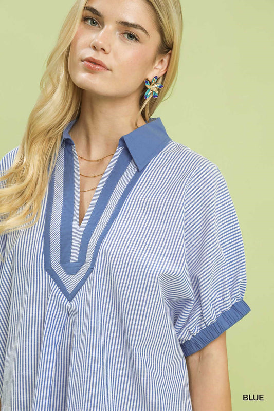Rosewood Blue Blouse
