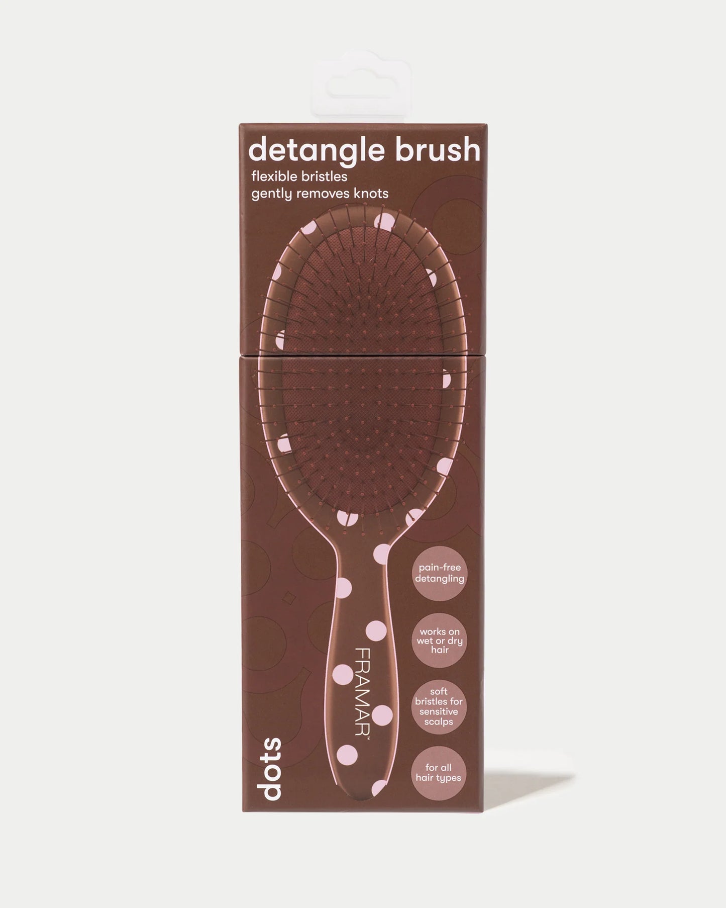 Chocolate Dots - Detangle Brush