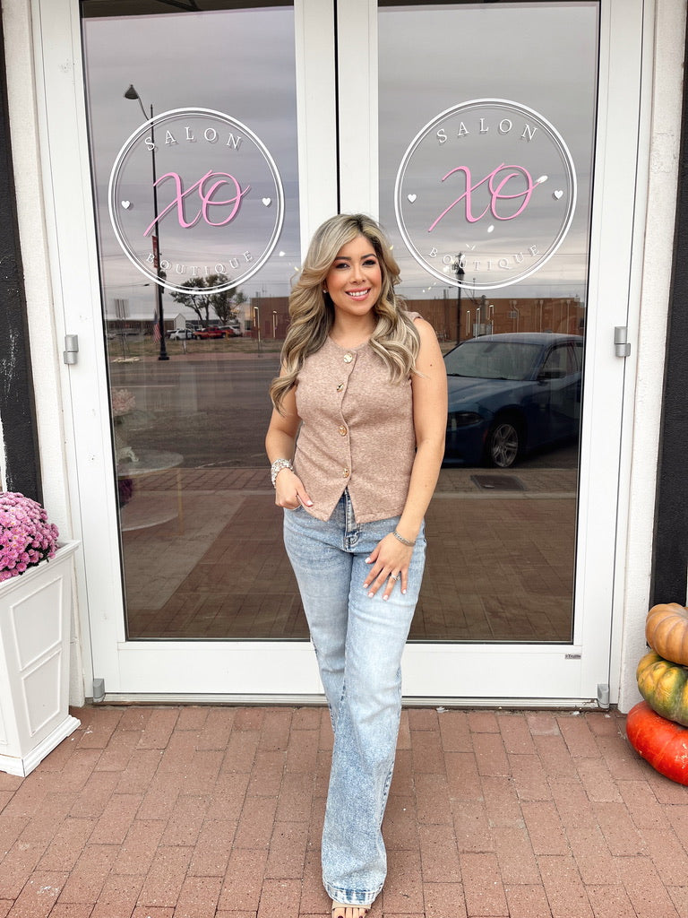 Fabulous Brown Statement Vest
