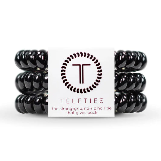 Spiral Hair Coils | Small | Jet Black Hair Ties