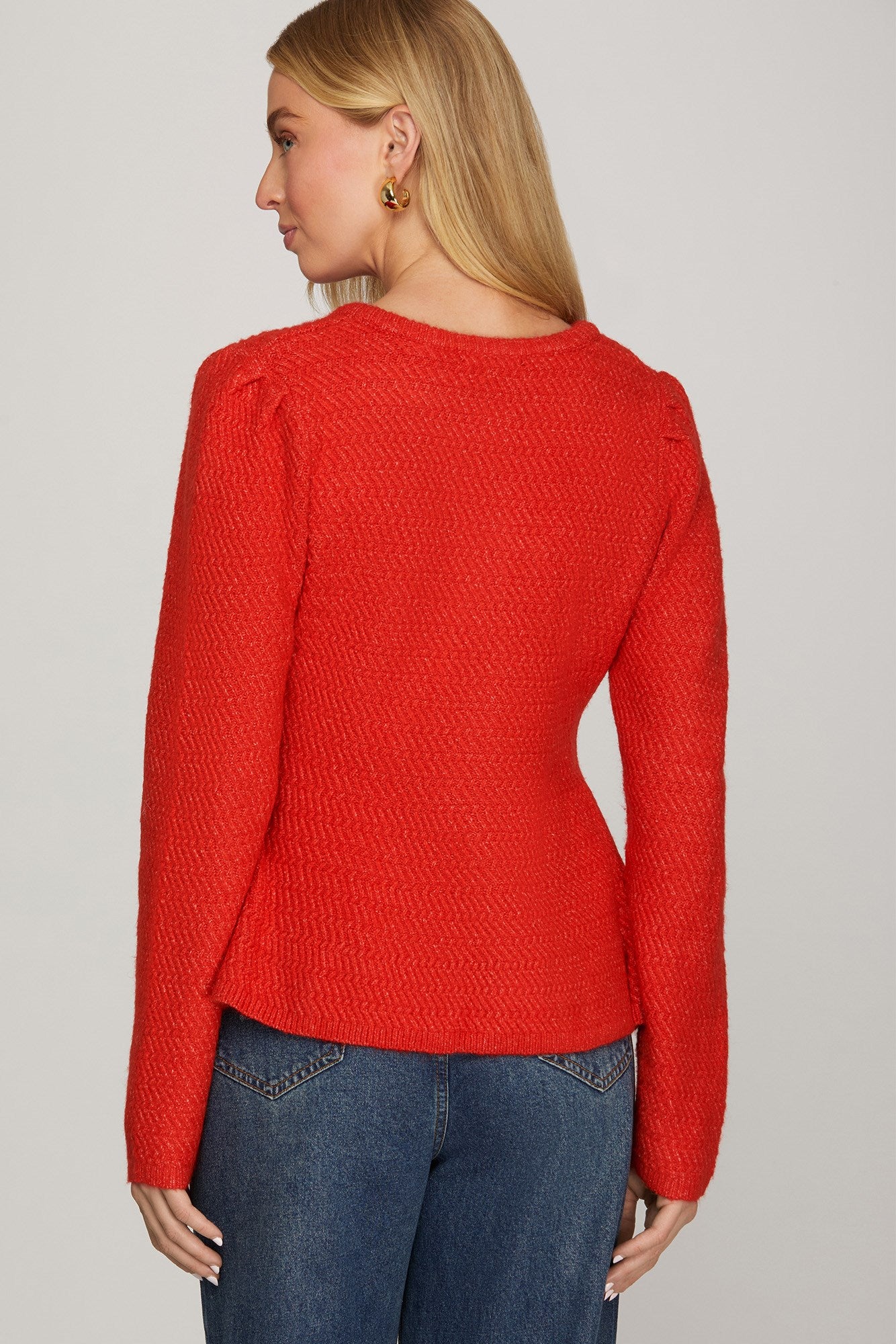 Holiday Greetings Red Cardigan