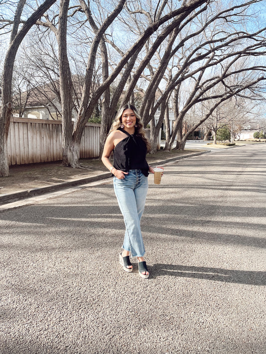 Simply Chic Black Halter Top