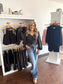 Autumn Meadow Black Blouse