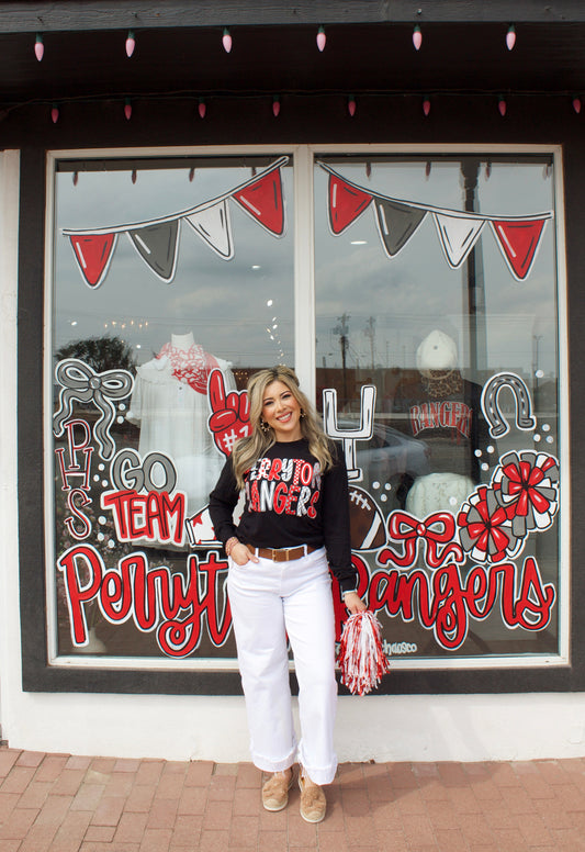 Perryton Ranger Fun Pattern Longsleeve