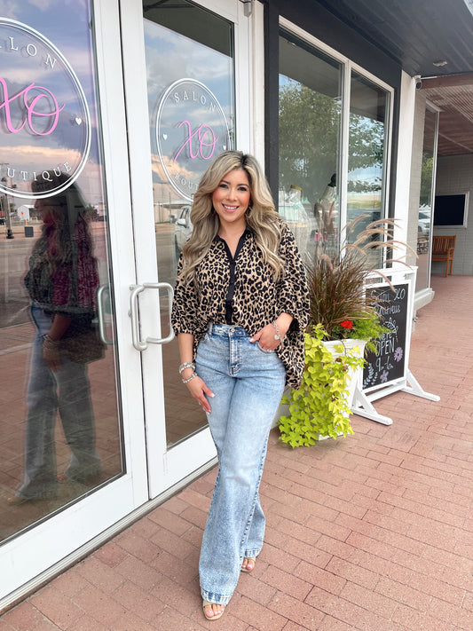Classic Leopard Blouse