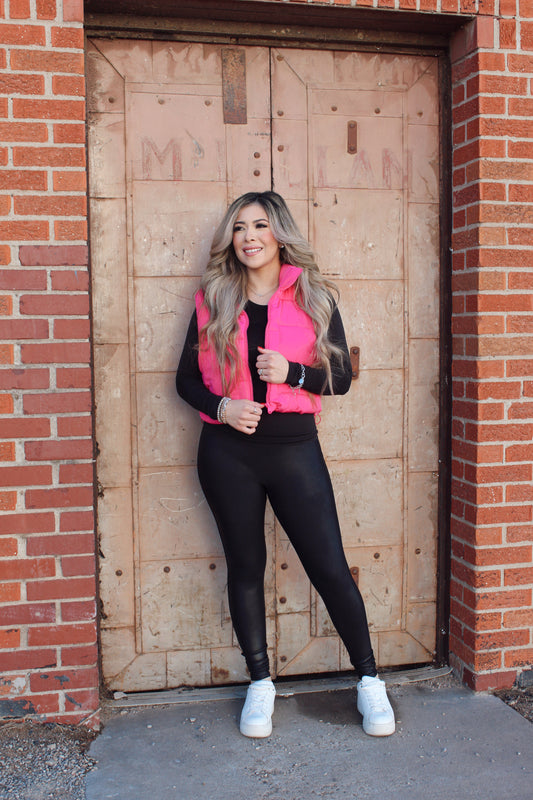 Barbie Pink Puffer Vest