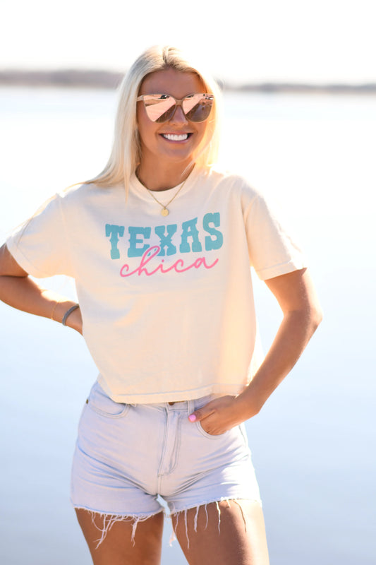 Texas Chica Crop Tee