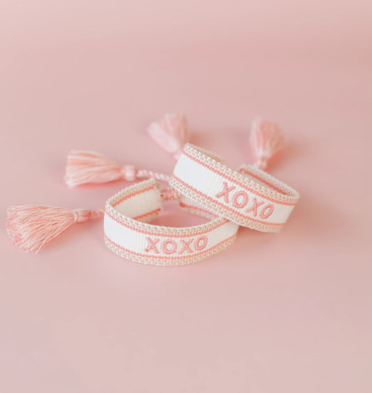 XOXO Embroidered Bracelet
