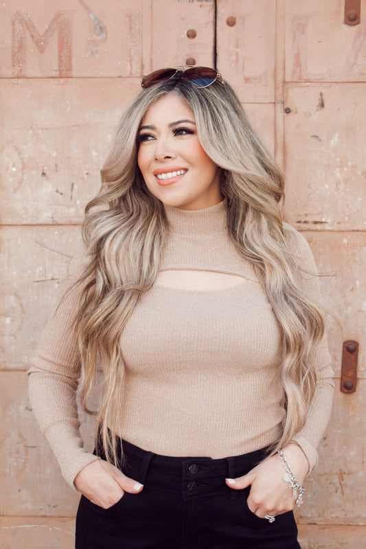 Chill Mood Glitter Top