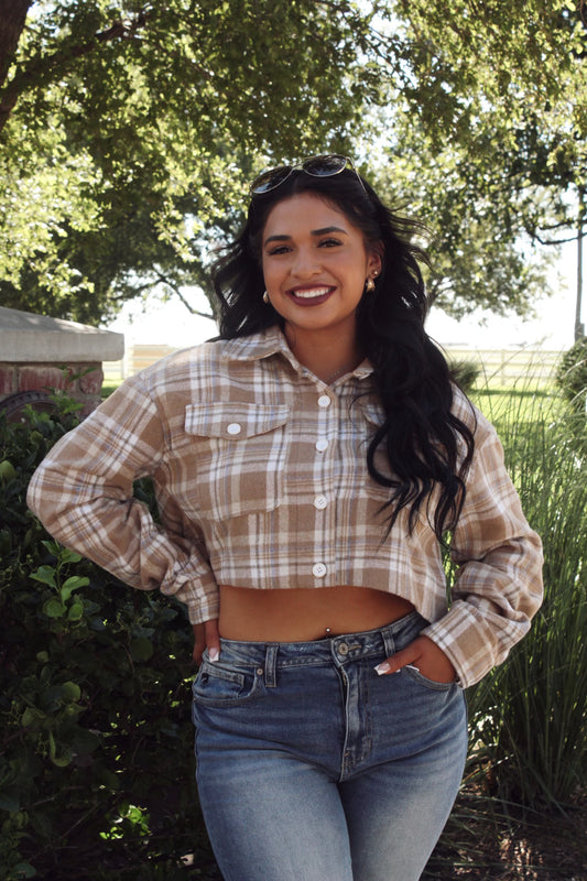 Warmly Yours Crop Shacket