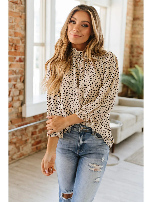 Amaris Dot Blouse