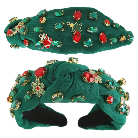 Christmas Themed Jeweled Embellished Headband