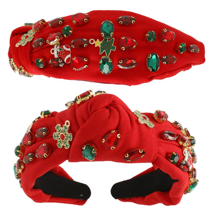 Christmas Themed Jeweled Embellished Headband