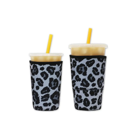 Brew Buddy Insulated Iced Coffee Sleeve -Grey Leopard
