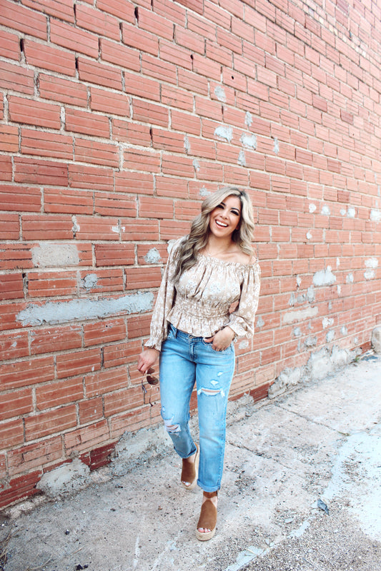 Long Sleeve Woven Printed Shirt