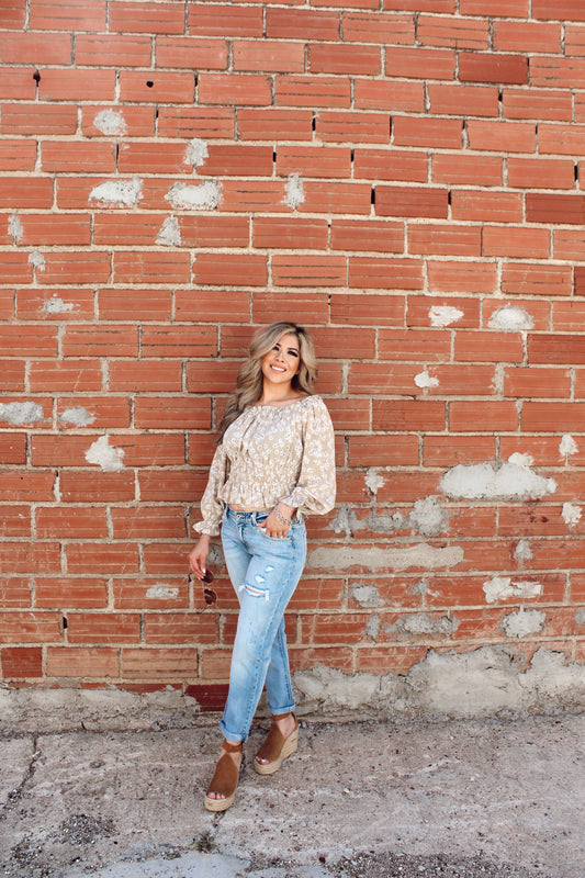 Long Sleeve Woven Printed Shirt