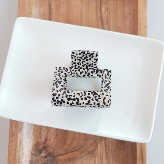 Carly Hair Claw- Black Dot